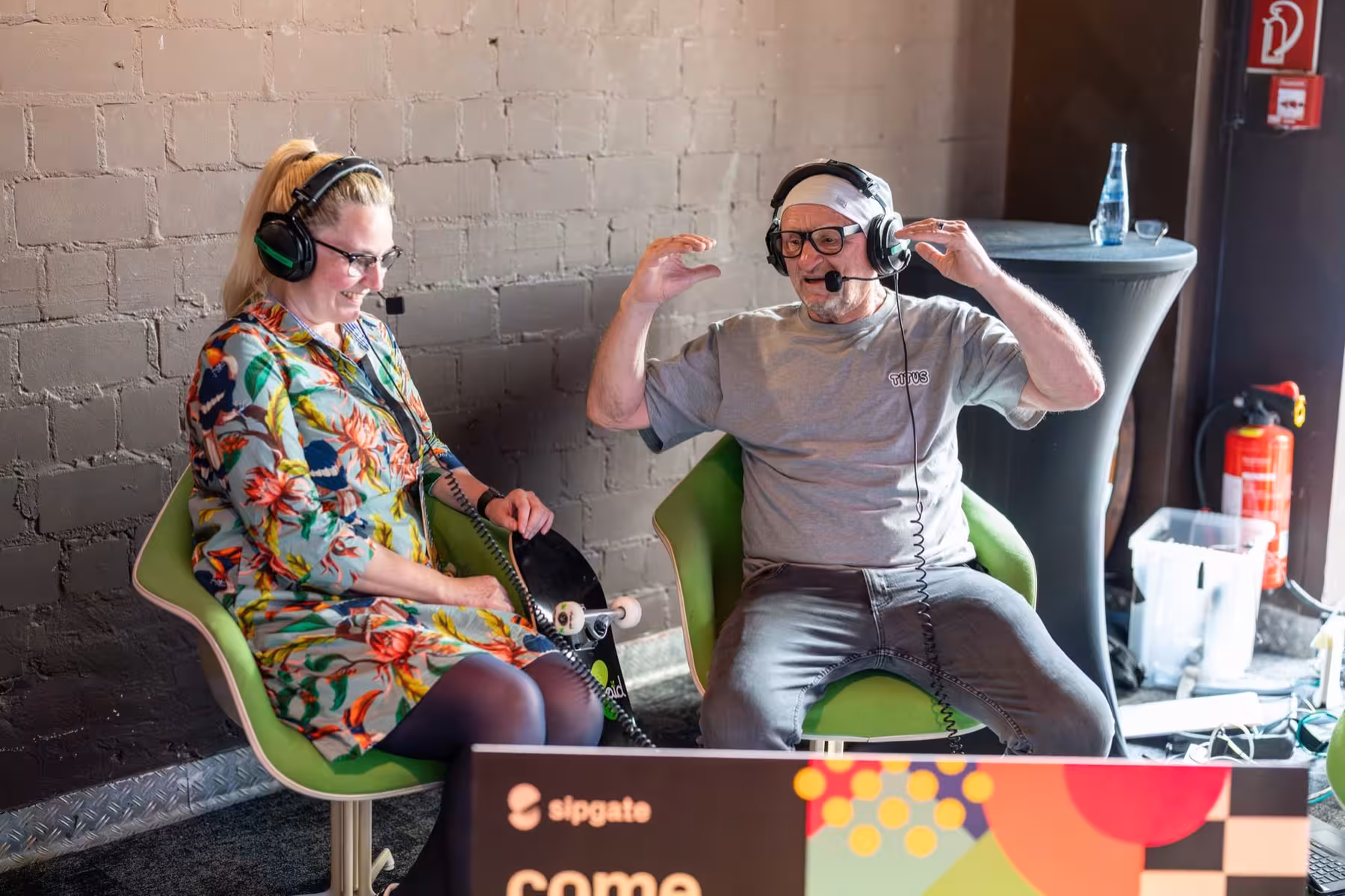 Photo of Titus Dittmann taken at beyond tellerrand in Düsseldorf 2023 by Udo Fritsch