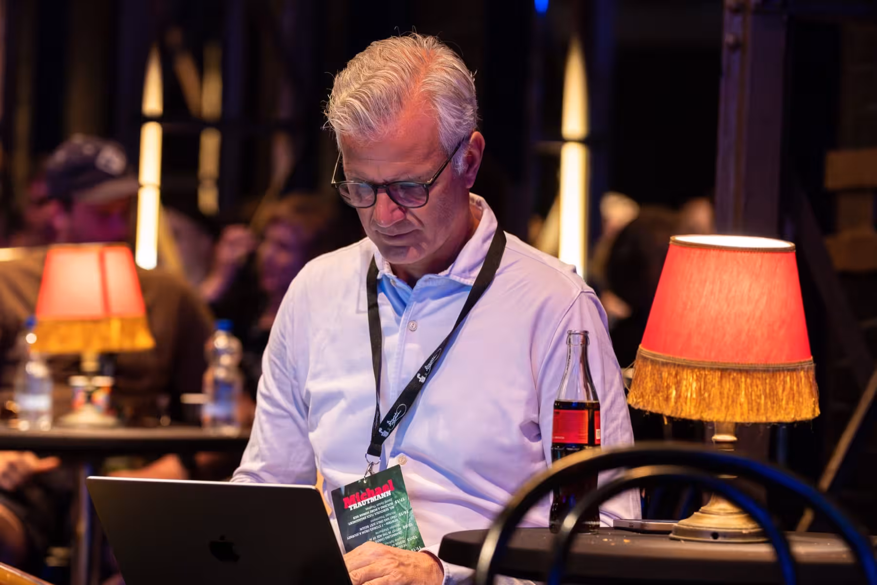 Photo of Michael Trautmann taken at beyond tellerrand in Düsseldorf 2023 by Udo Fritsch