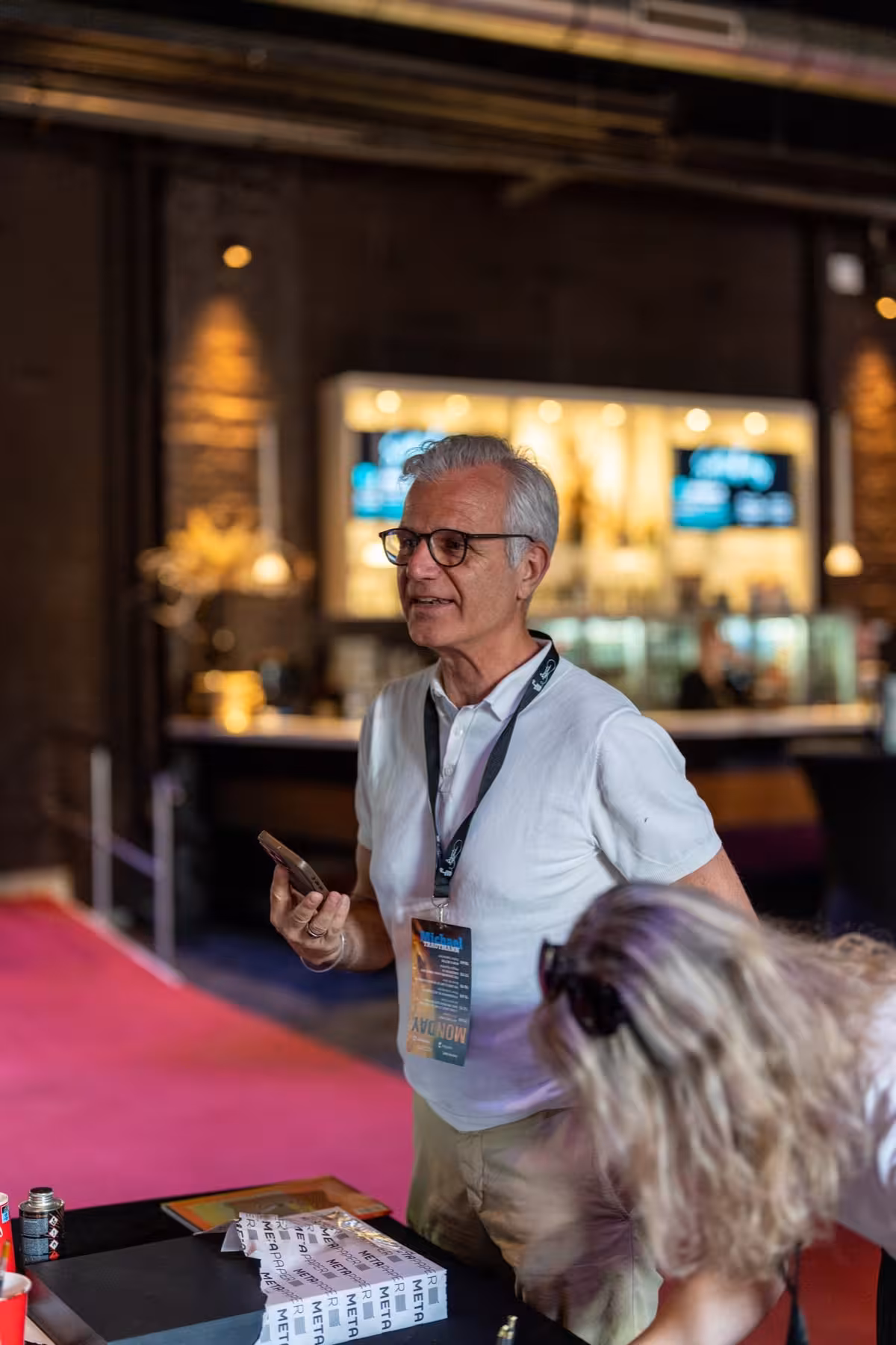 Photo of Michael Trautmann taken at beyond tellerrand in Düsseldorf 2023 by Udo Fritsch