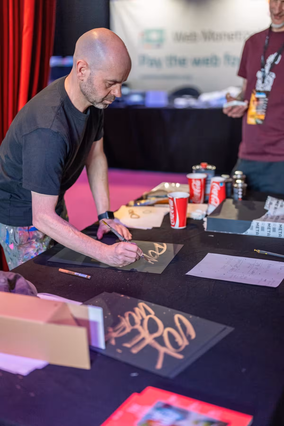 Photo of Rob Draper taken at beyond tellerrand in Düsseldorf 2023 by Udo Fritsch