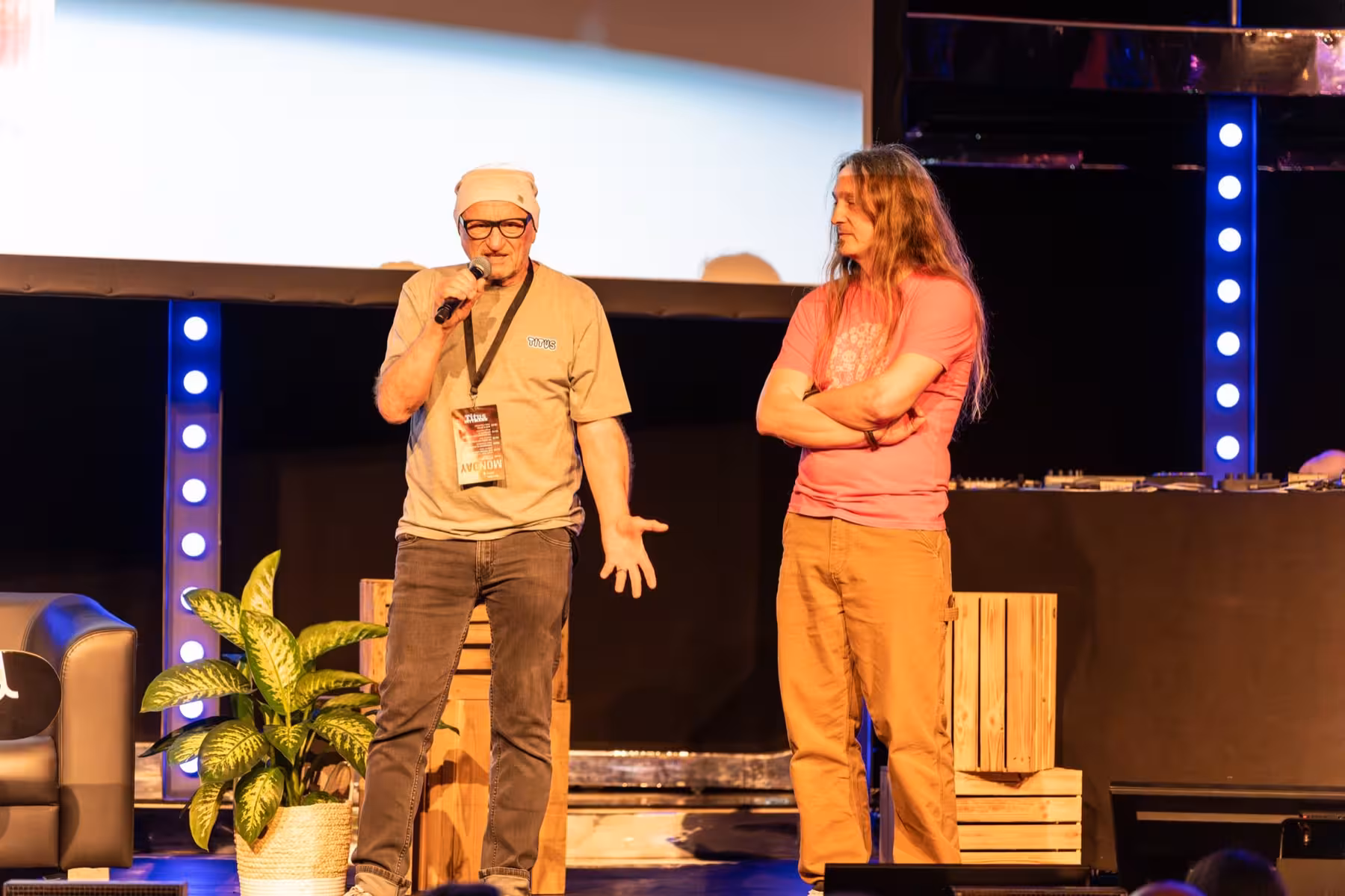 Photo of Titus Dittmann taken at beyond tellerrand in Düsseldorf 2023 by Udo Fritsch