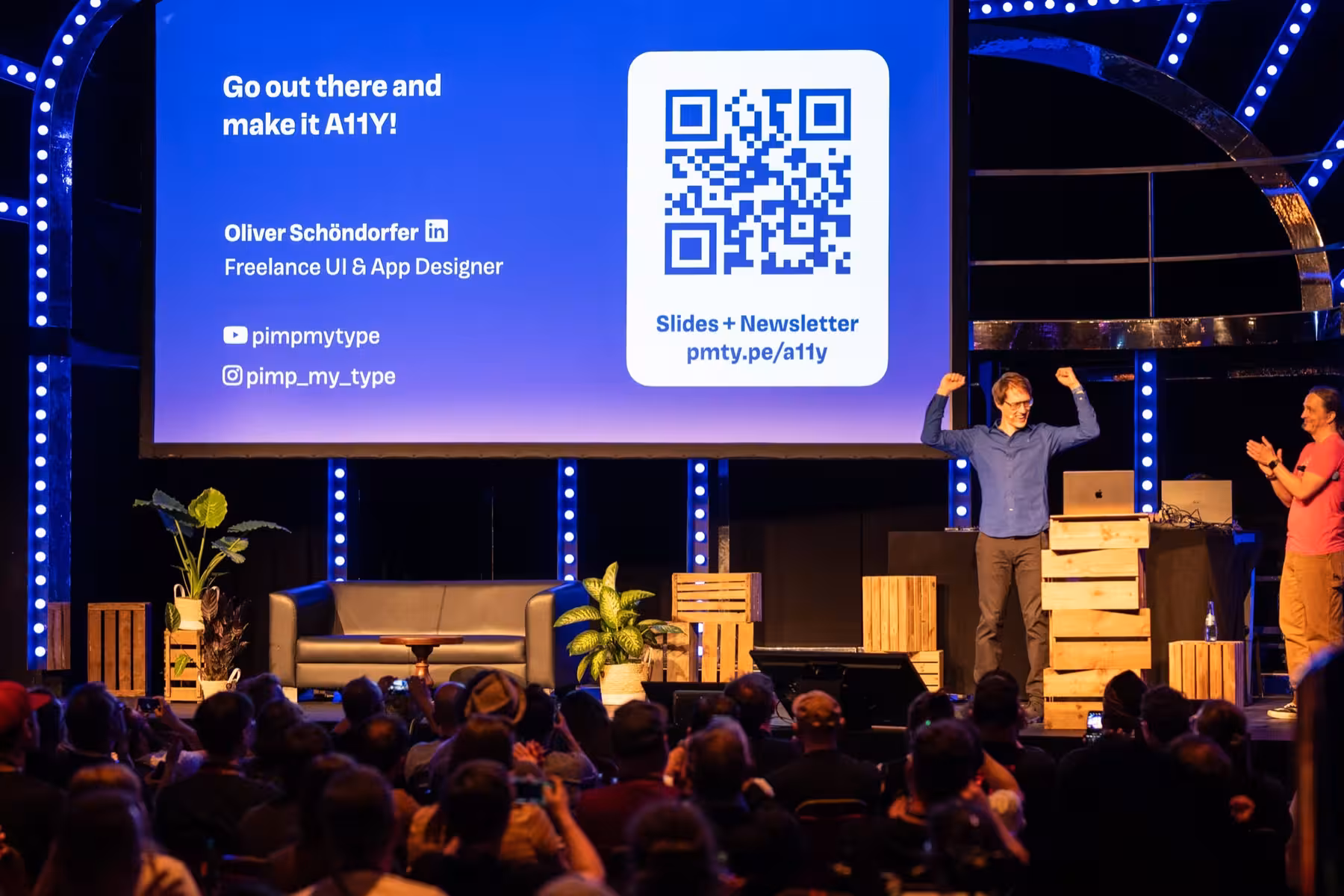 Photo of Oliver Schöndorfer taken at beyond tellerrand in Düsseldorf 2023 by Udo Fritsch