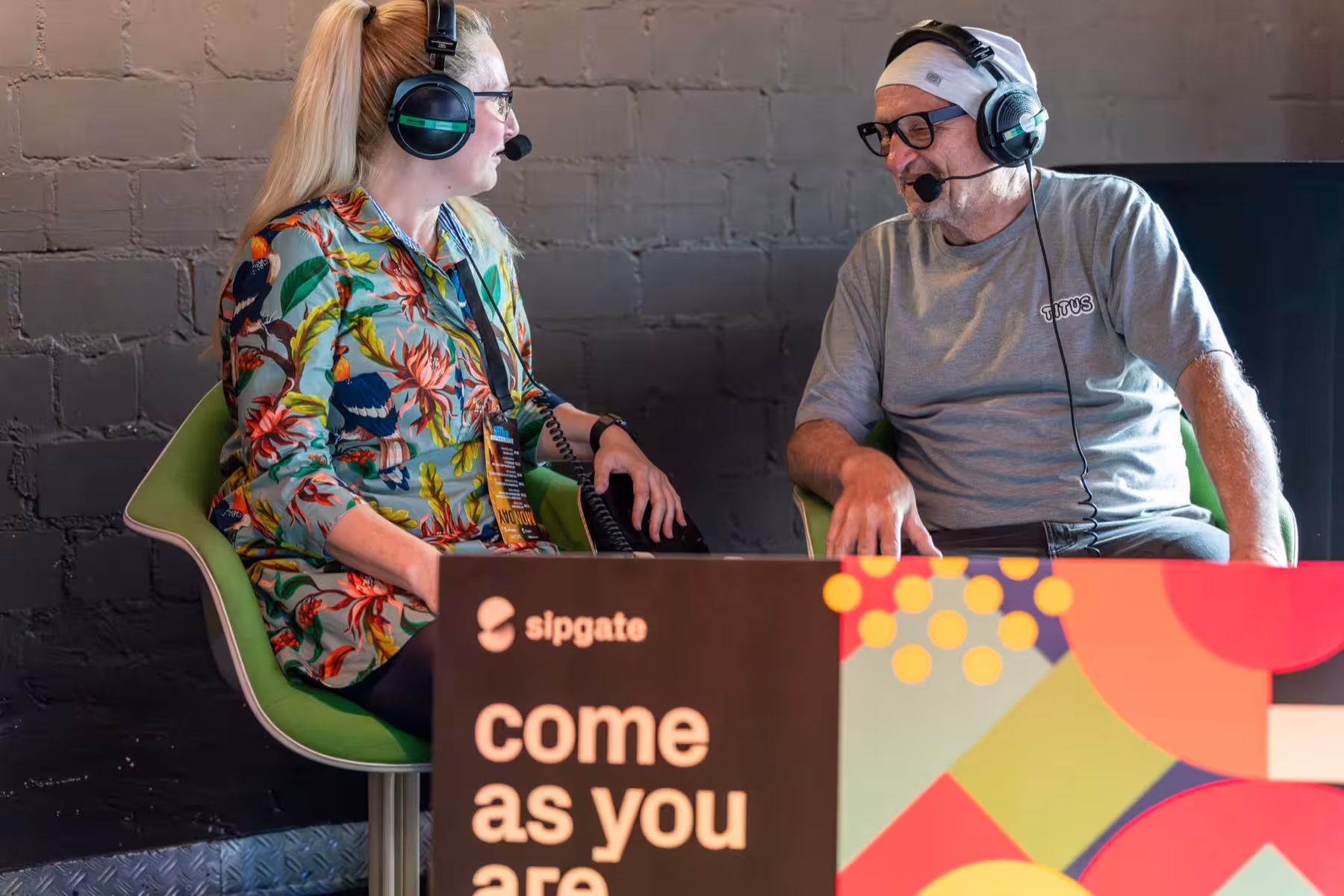 Photo of Titus Dittmann taken at beyond tellerrand in Düsseldorf 2023 by Udo Fritsch