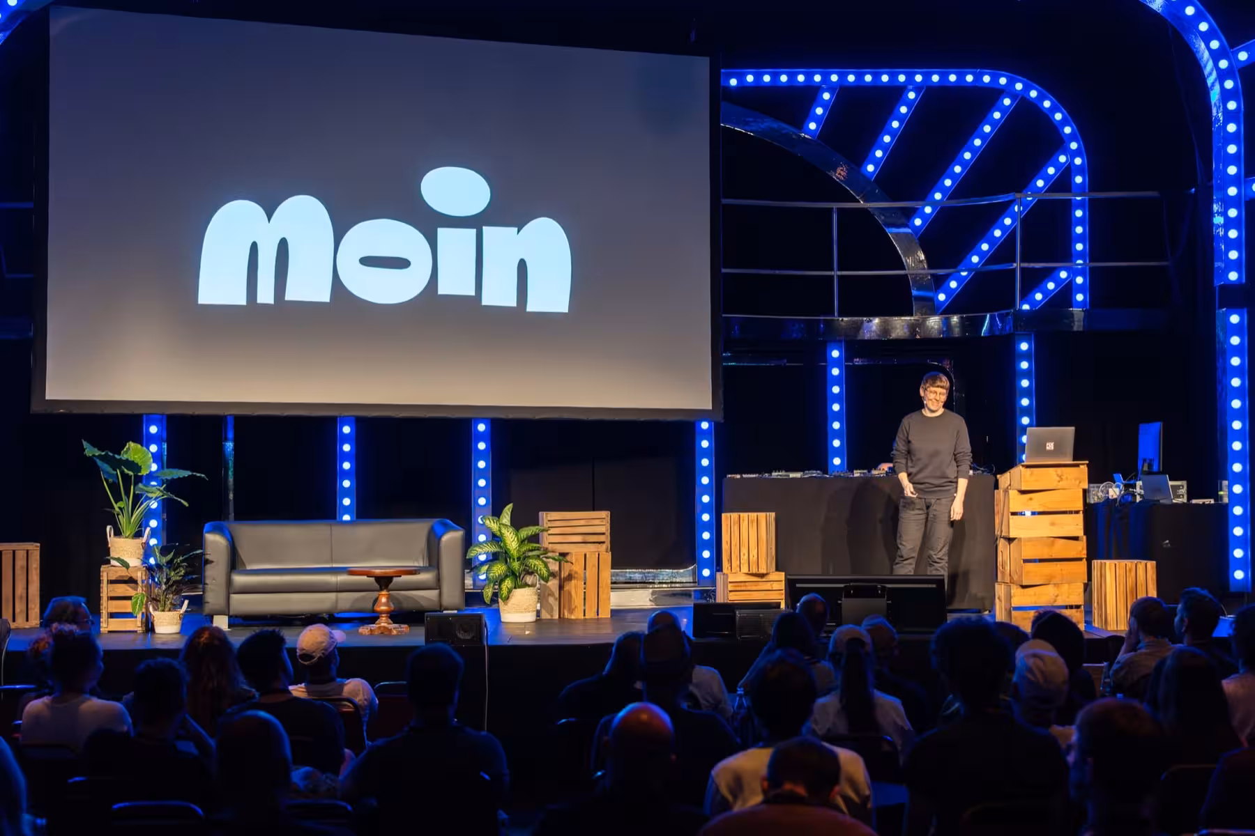 Photo of Chris Campe taken at beyond tellerrand in Düsseldorf 2023 by Udo Fritsch