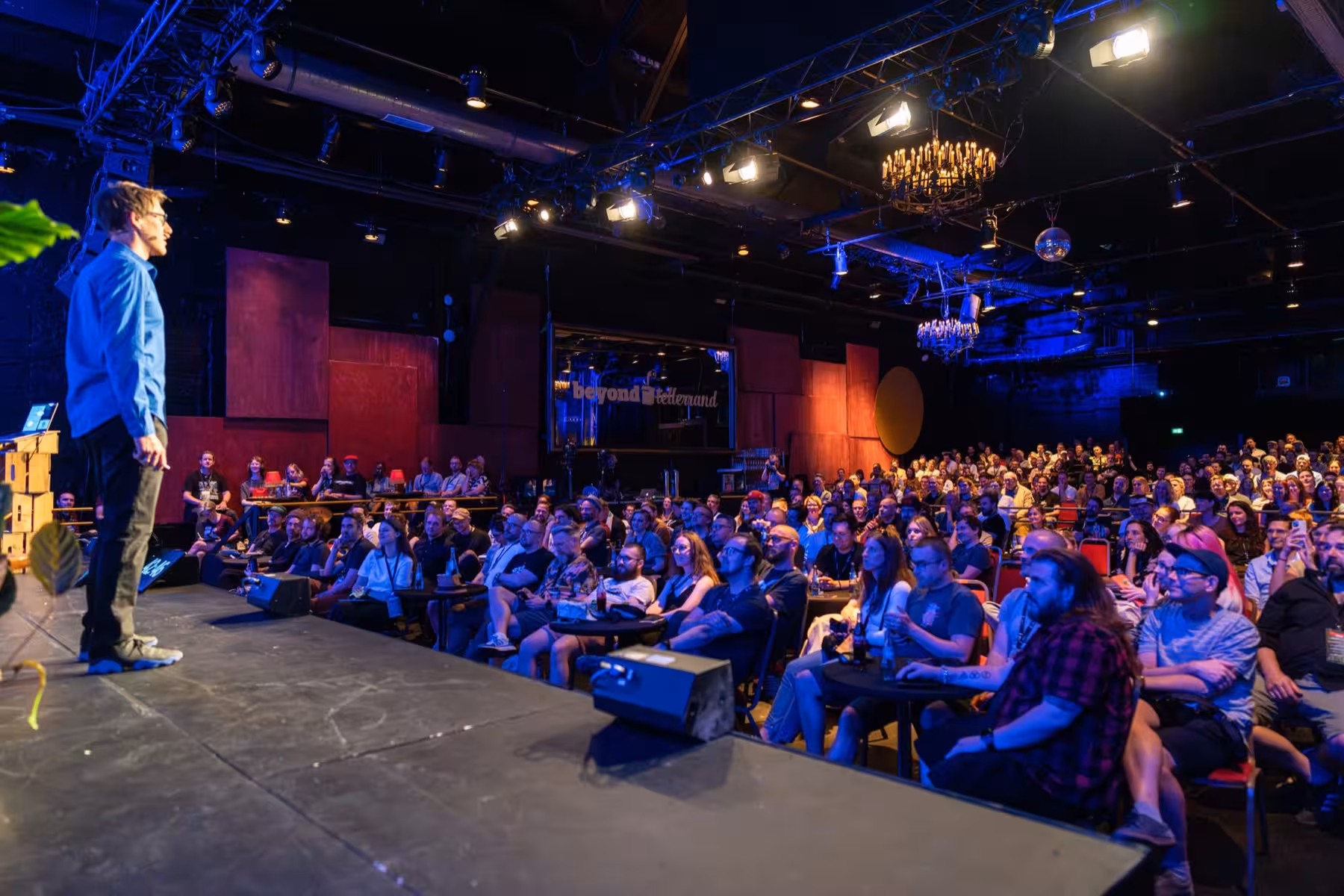 Photo of Oliver Schöndorfer taken at beyond tellerrand in Düsseldorf 2023 by Udo Fritsch