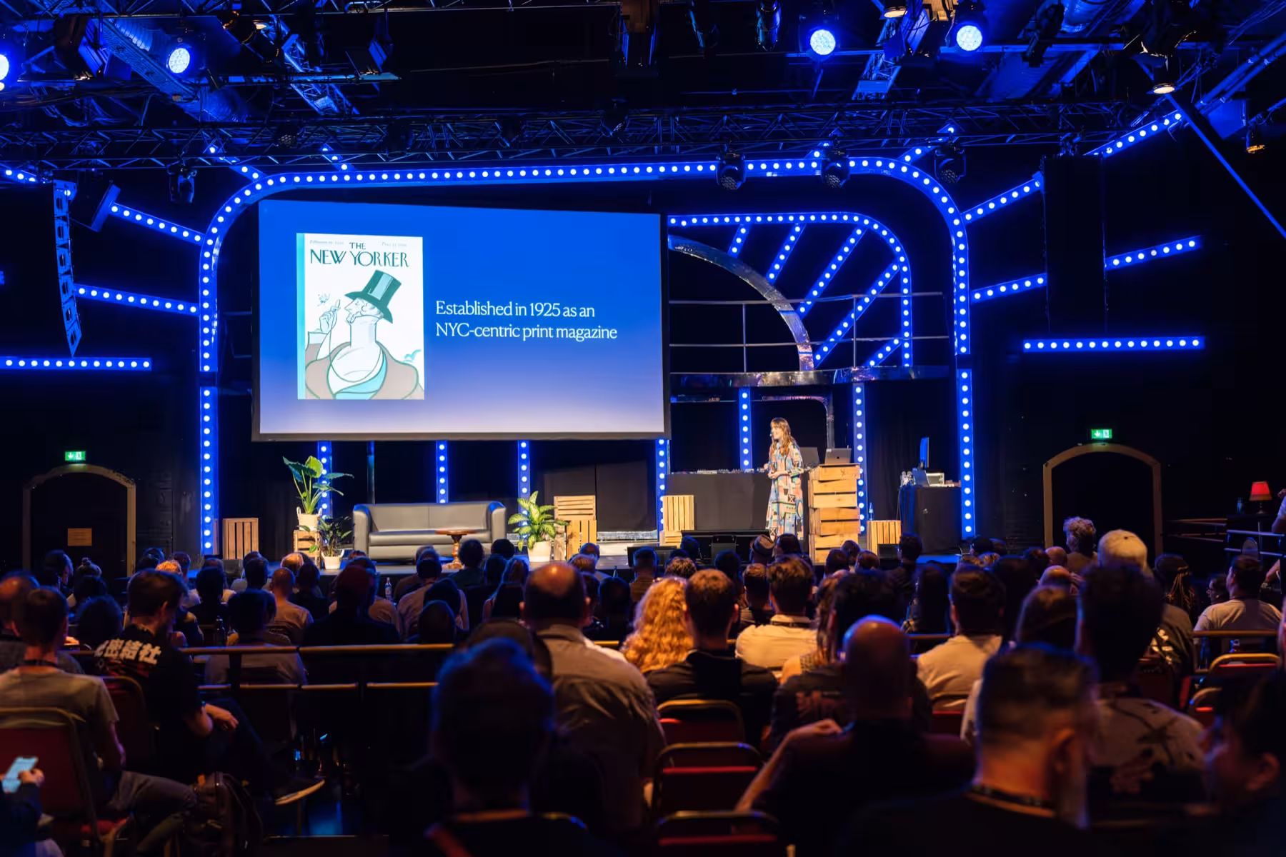 Photo of Sophie Tahran taken at beyond tellerrand in Düsseldorf 2023 by Udo Fritsch