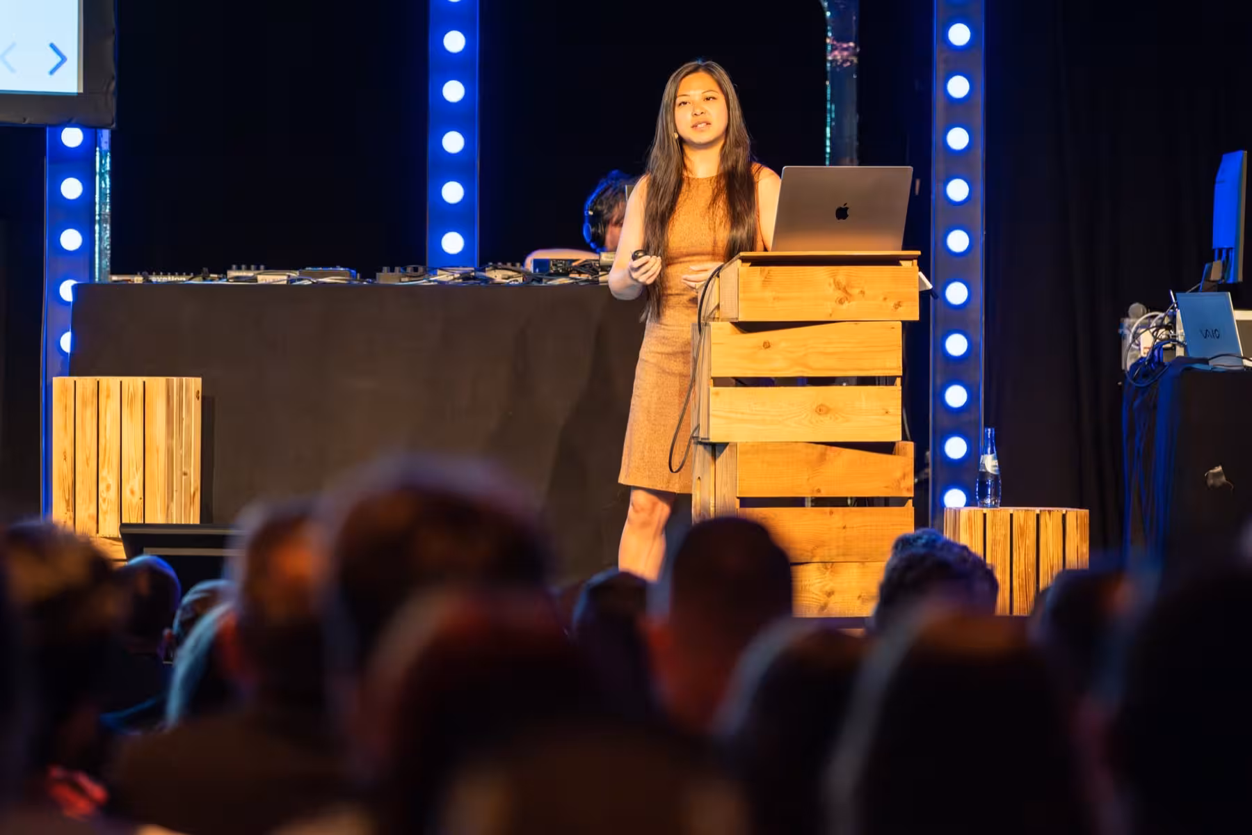 Photo of Adrienne Tacke taken at beyond tellerrand in Düsseldorf 2023 by Udo Fritsch