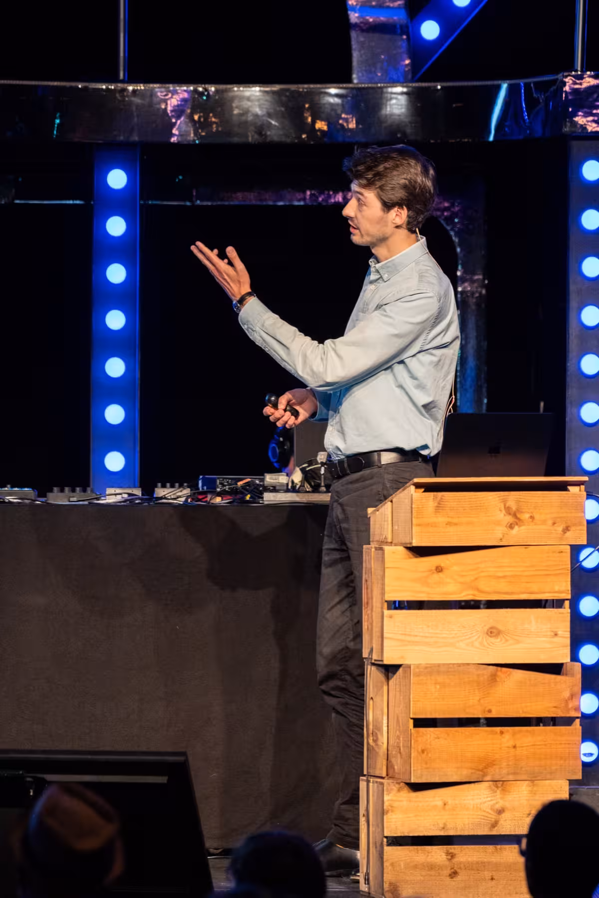 Photo of Ferdinand Ulrich taken at beyond tellerrand in Düsseldorf 2023 by Udo Fritsch