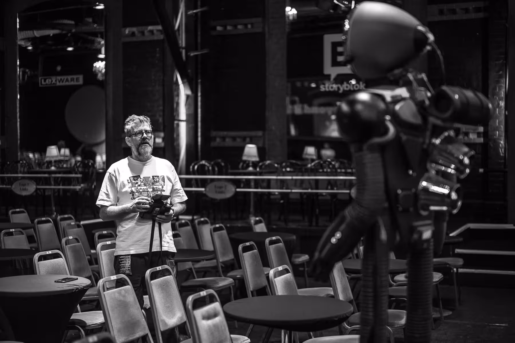 Photo of Jan De Coster taken at beyond tellerrand in Düsseldorf 2023 by Florian Ziegler