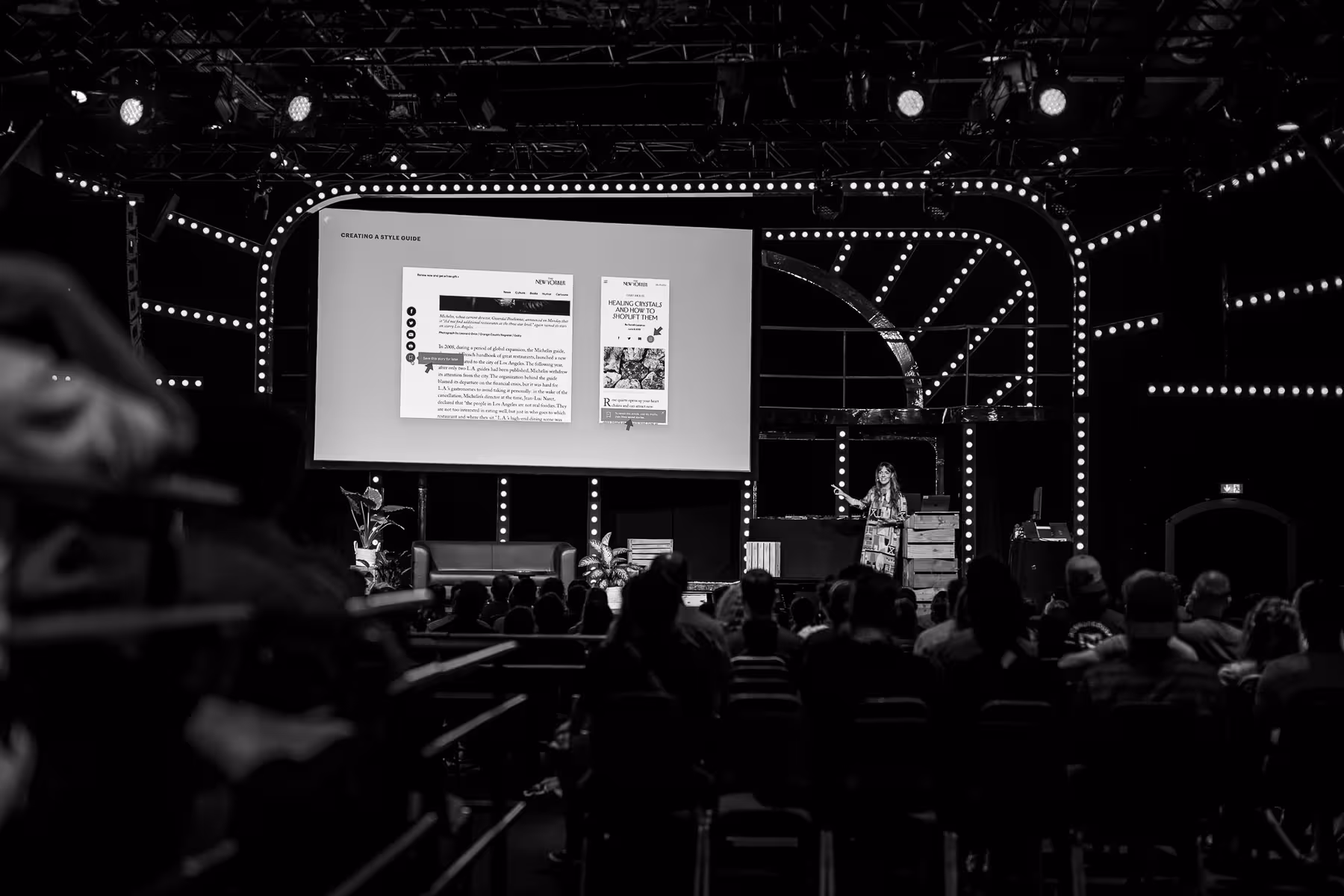 Photo of Sophie Tahran taken at beyond tellerrand in Düsseldorf 2023 by Florian Ziegler