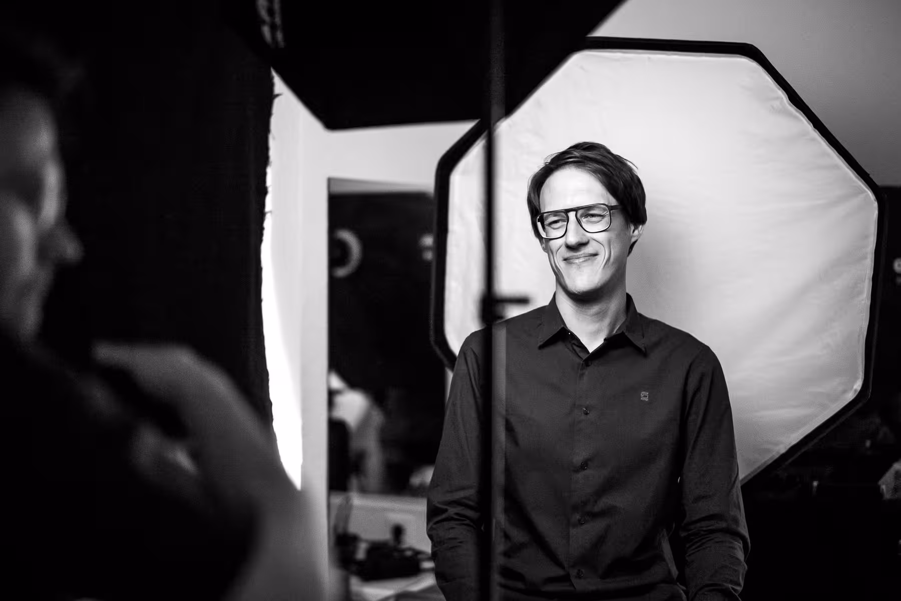 Photo of Oliver Schöndorfer taken at beyond tellerrand in Düsseldorf 2023 by Florian Ziegler