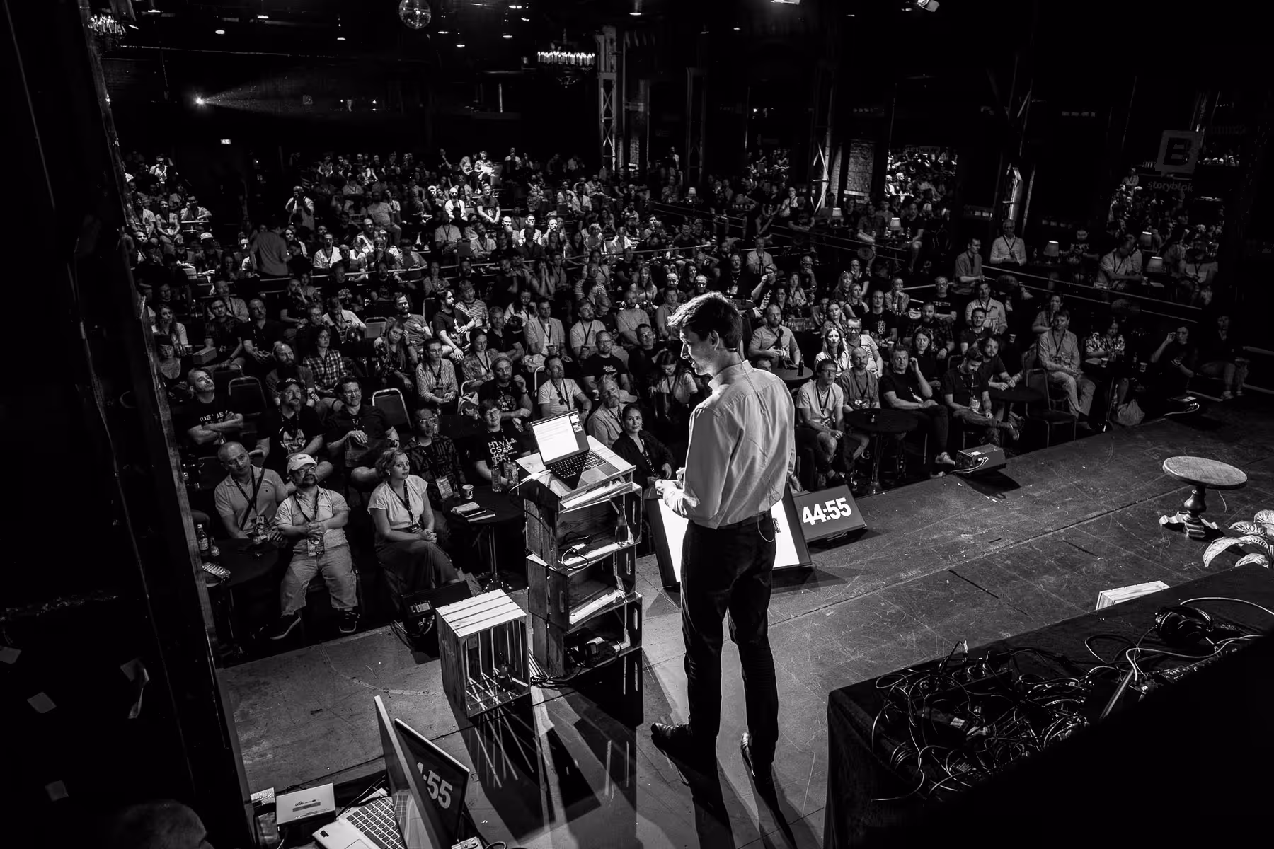 Photo of Ferdinand Ulrich taken at beyond tellerrand in Düsseldorf 2023 by Florian Ziegler