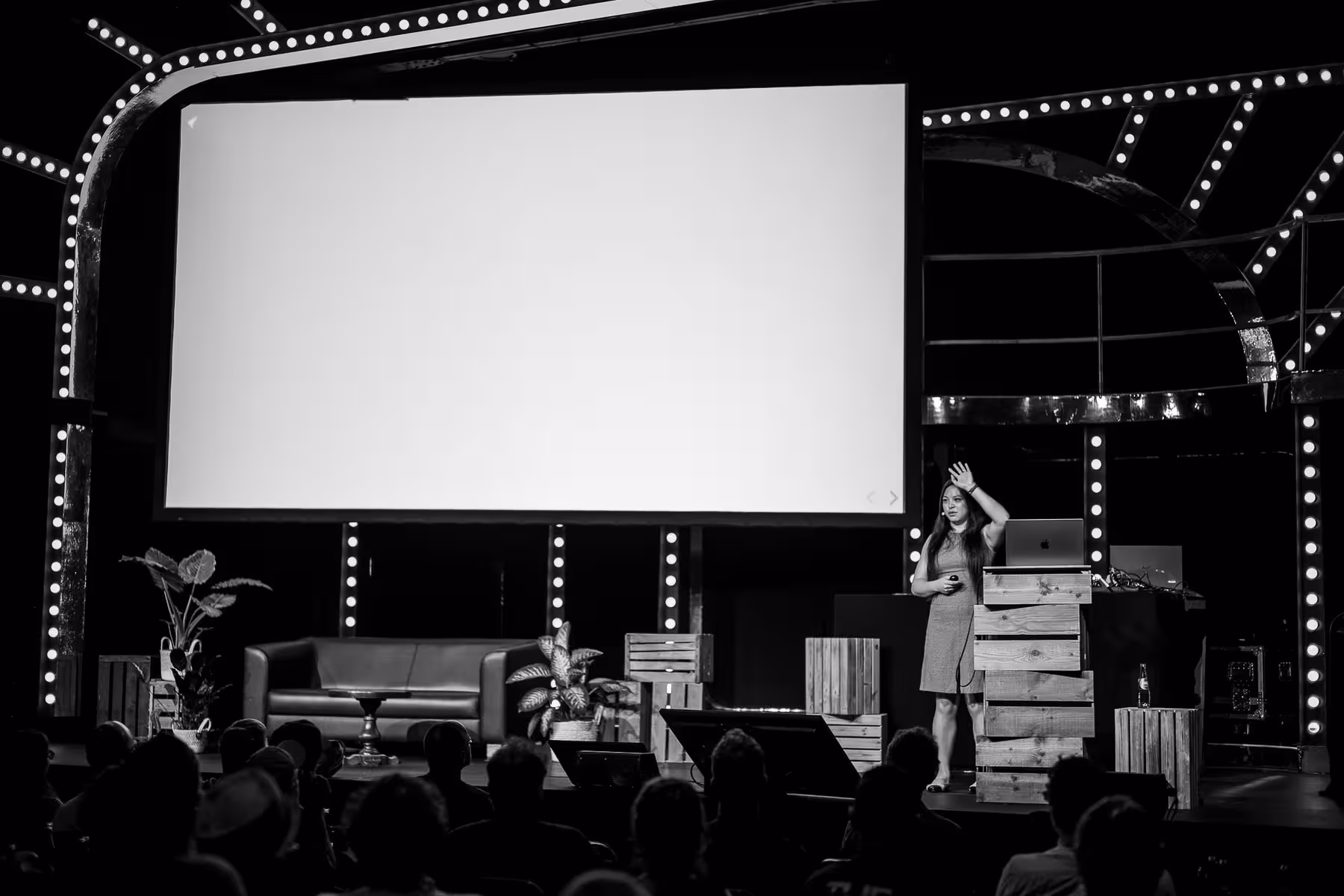 Photo of Adrienne Tacke taken at beyond tellerrand in Düsseldorf 2023 by Florian Ziegler