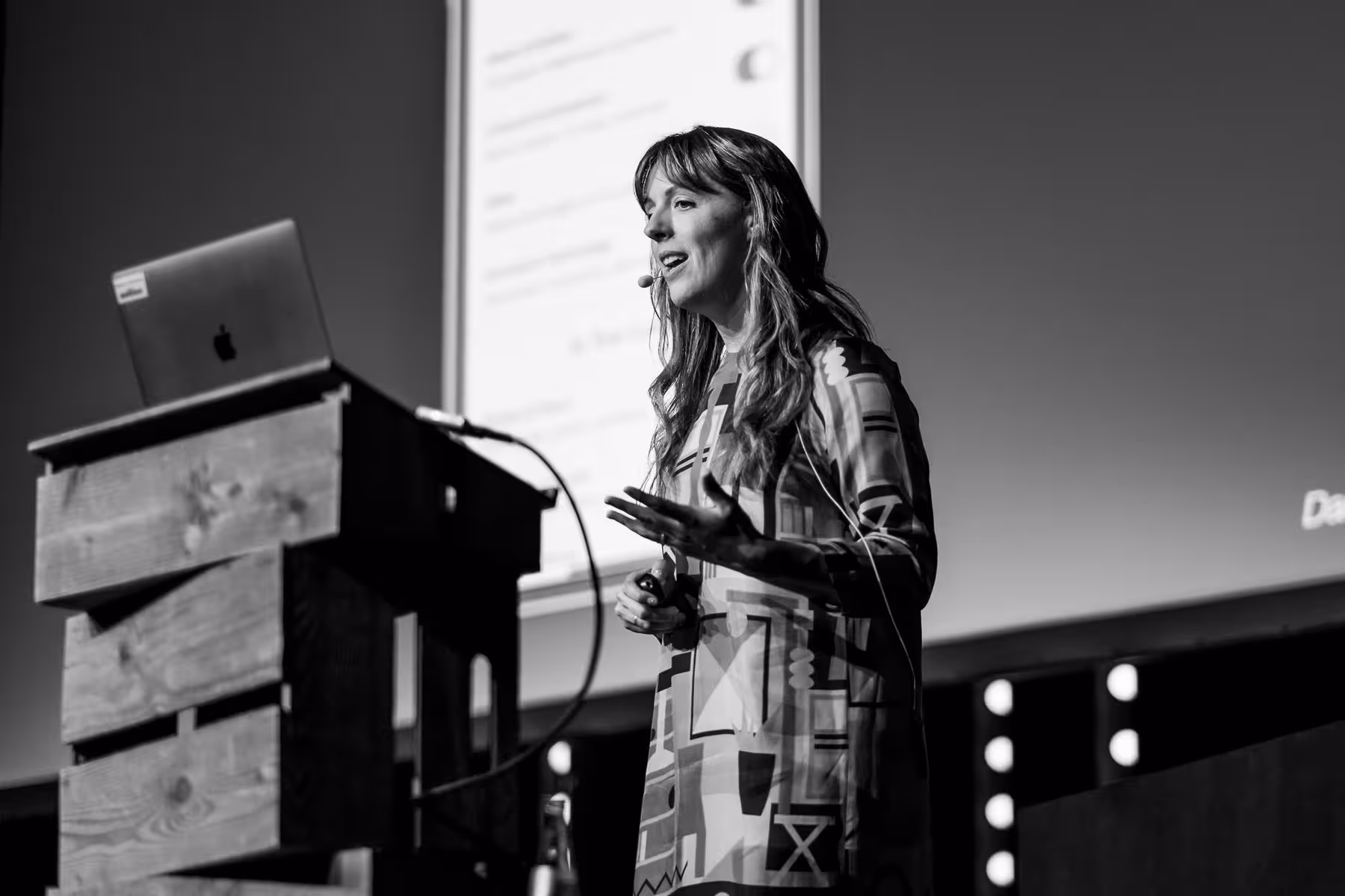 Photo of Sophie Tahran taken at beyond tellerrand in Düsseldorf 2023 by Florian Ziegler