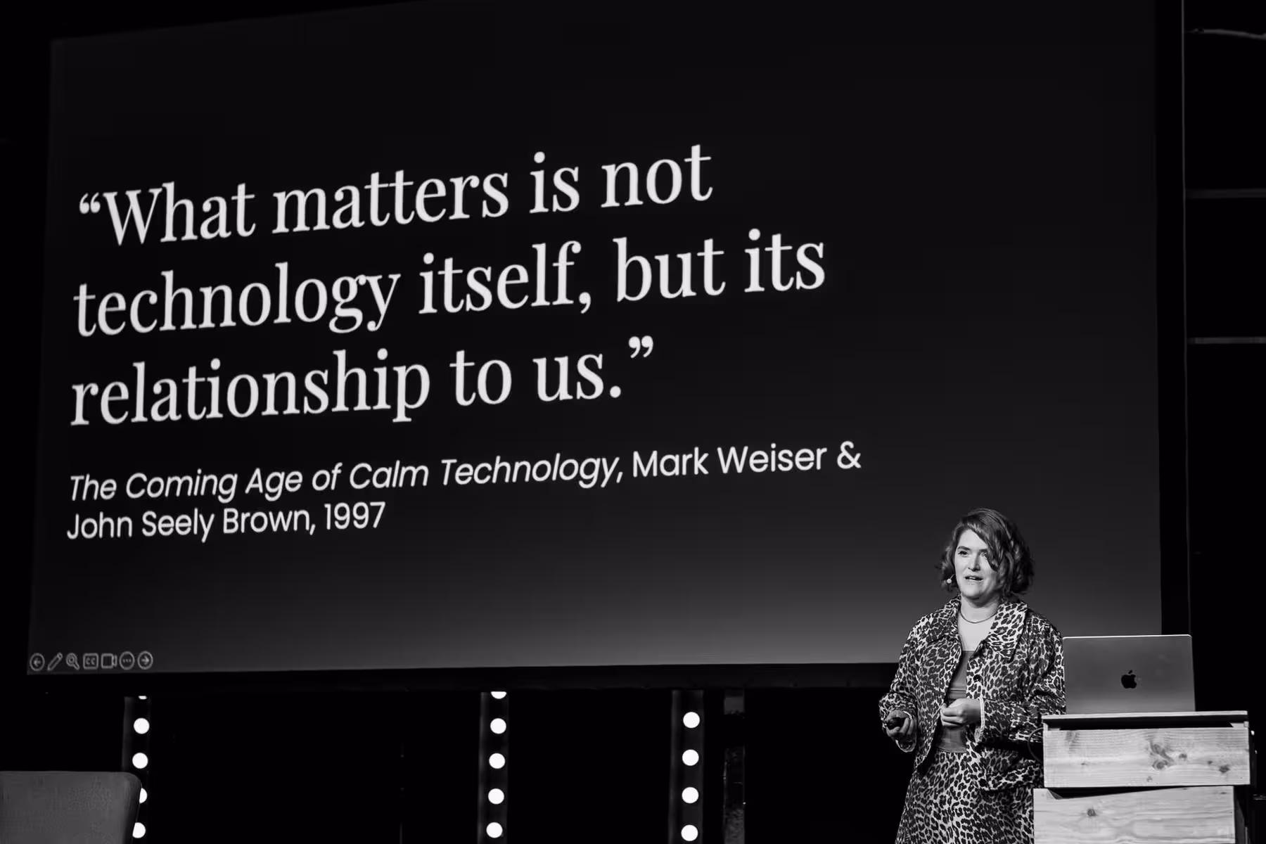 Photo of Amber Case taken at beyond tellerrand in Düsseldorf 2025 by Florian Ziegler