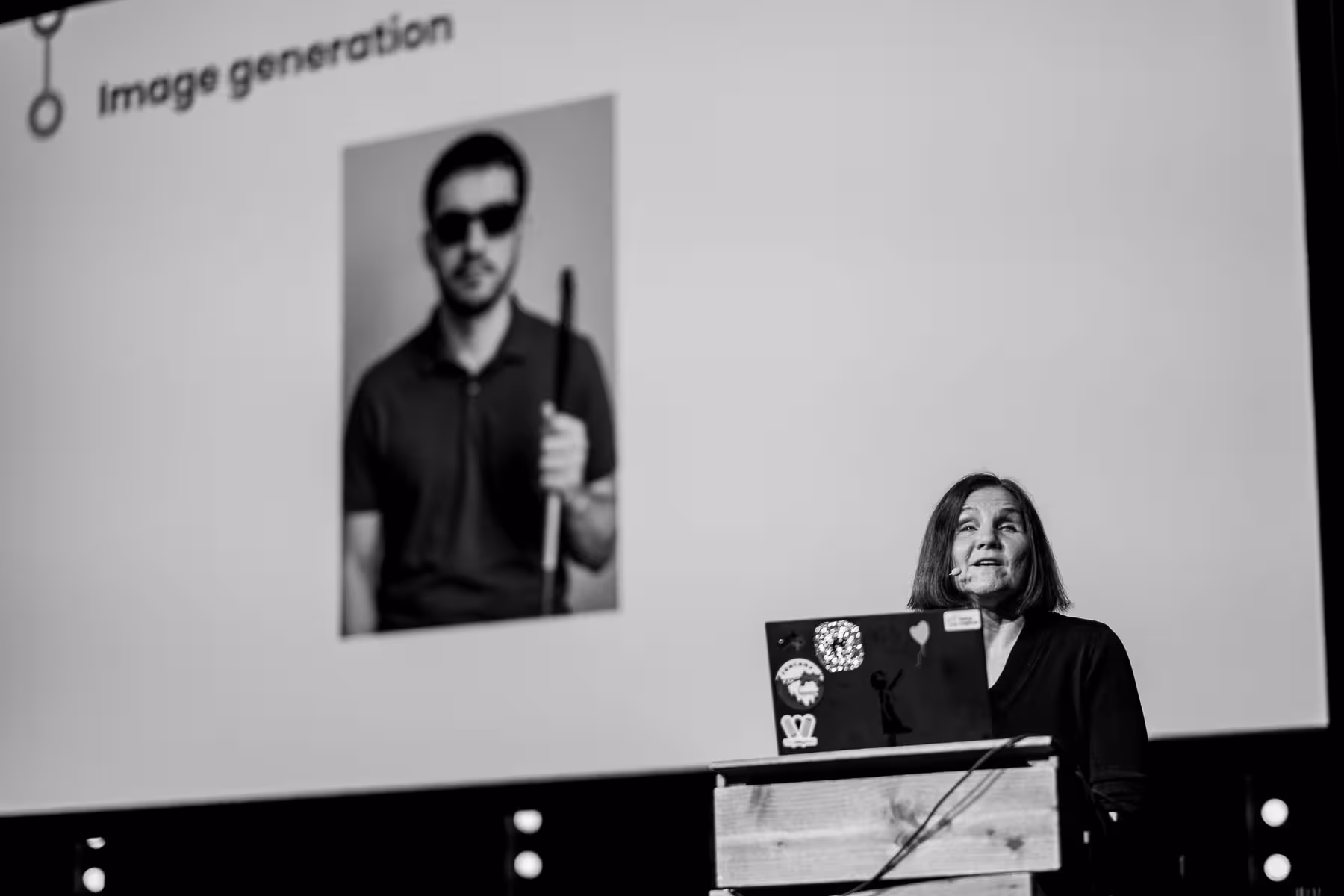 Photo of Léonie Watson taken at beyond tellerrand in Düsseldorf 2025 by Florian Ziegler