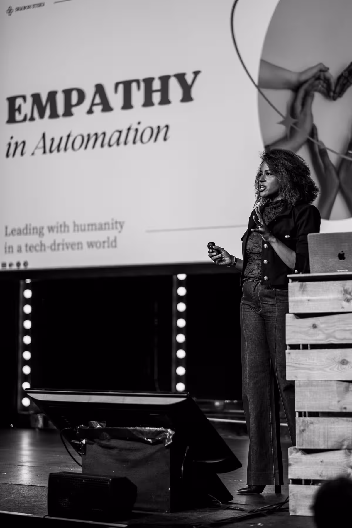 Photo of Sharon Steed taken at beyond tellerrand in Düsseldorf 2025 by Florian Ziegler