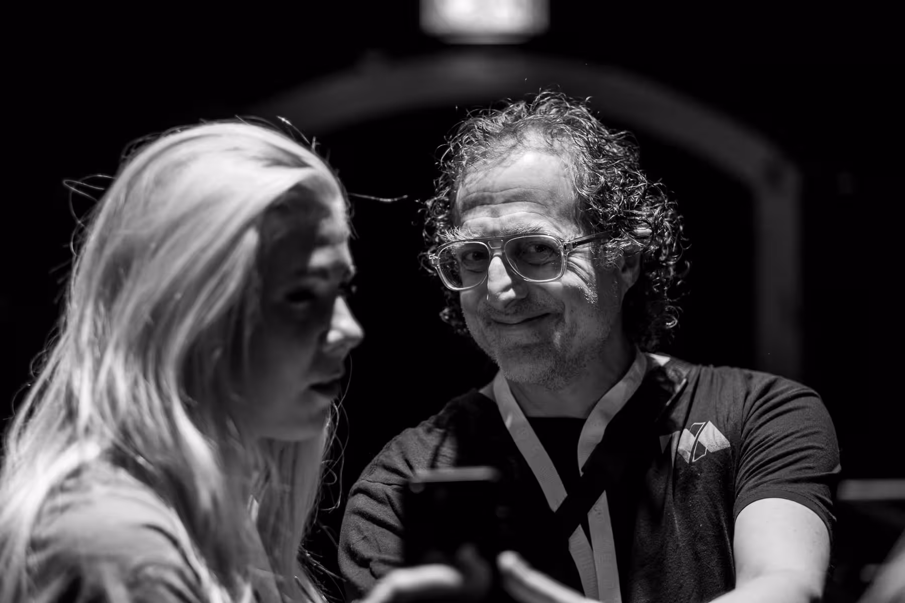 Photo of Tantek Çelik taken at beyond tellerrand in Düsseldorf 2025 by Florian Ziegler