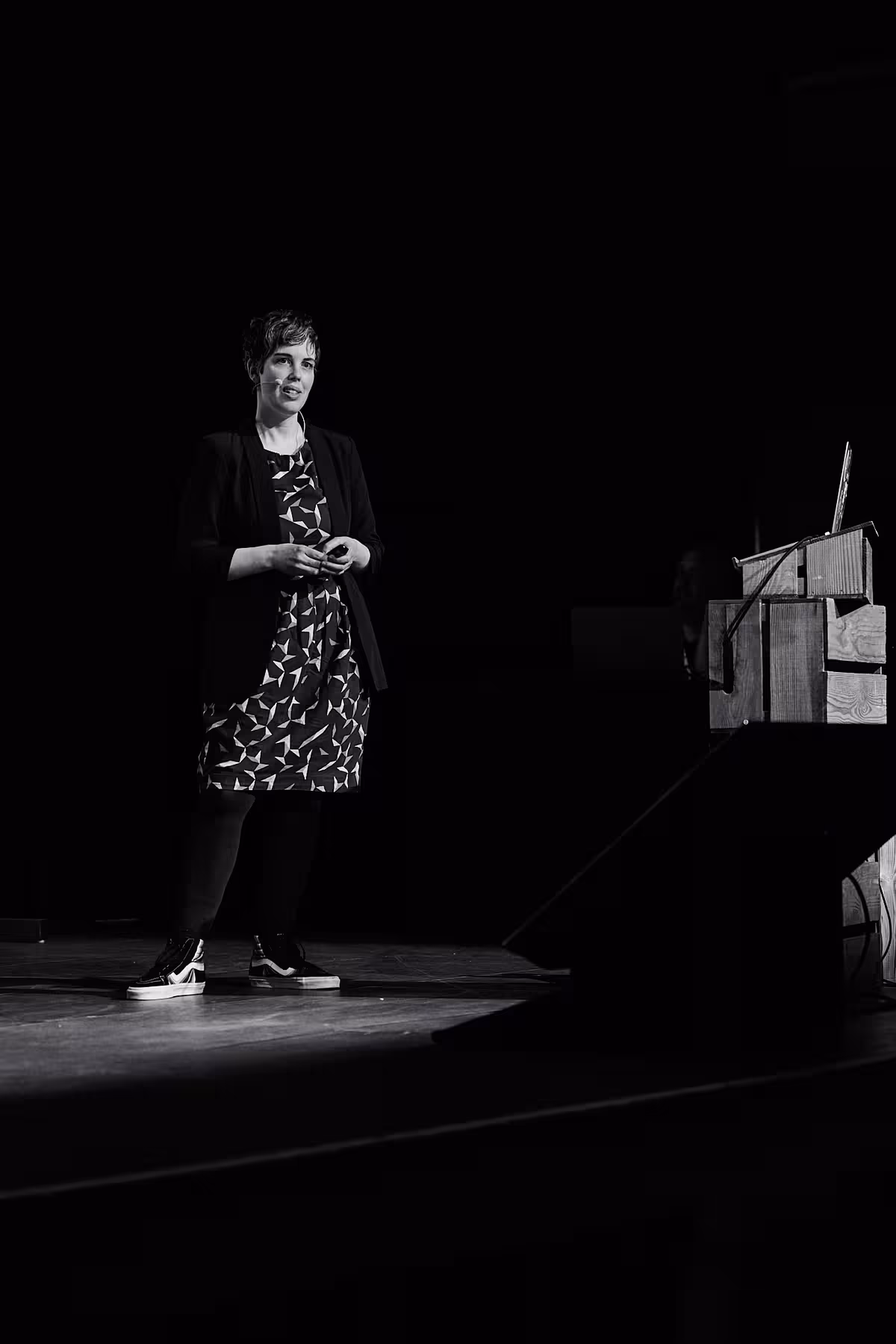 Photo of Doro Ottermann taken at beyond tellerrand in Hamburg 2022 by Norman Posselt