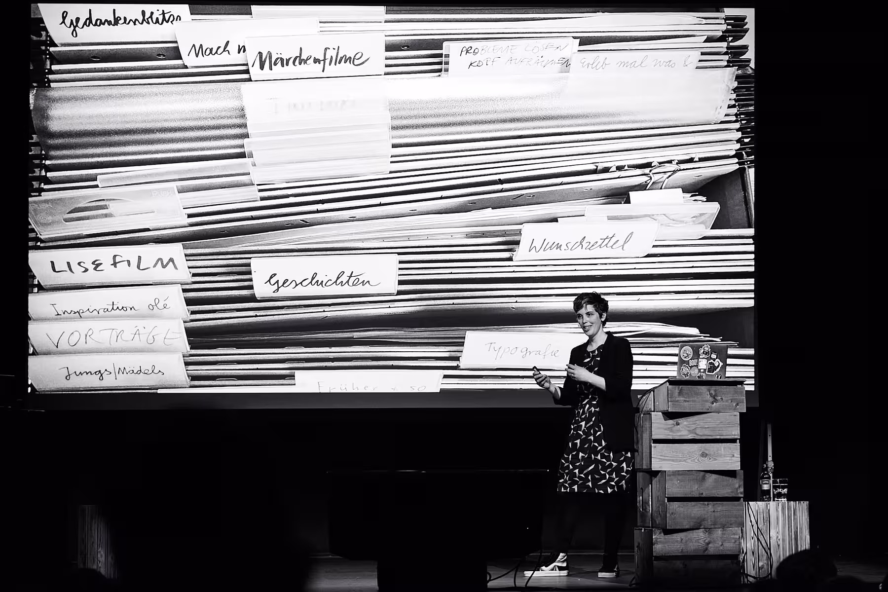 Photo of Doro Ottermann taken at beyond tellerrand in Hamburg 2022 by Norman Posselt