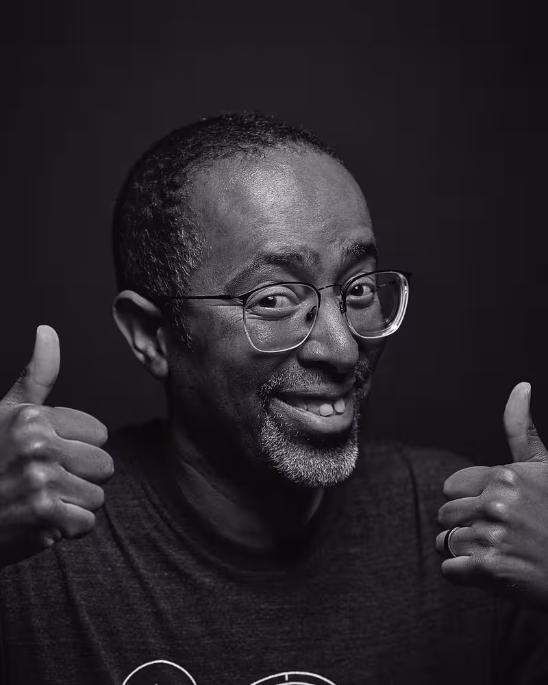 Portrait of David Thomas taken at beyond tellerrand in Berlin 2022 by Norman Posselt