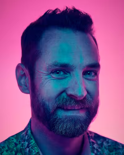 Portrait of Paddy Donnelly taken at beyond tellerrand in Berlin 2024 by Norman Posselt