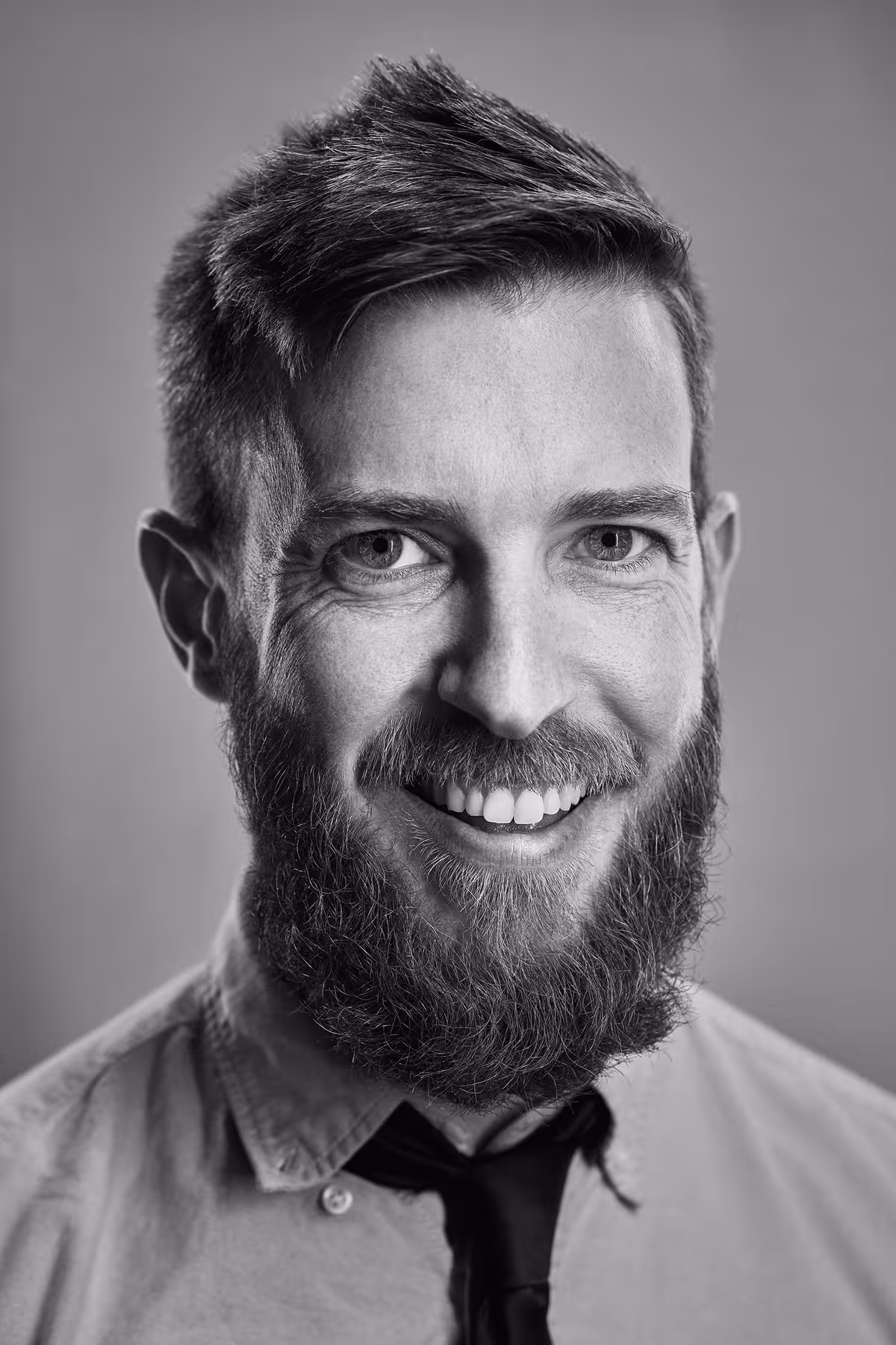 Portrait of Zach Leatherman taken at beyond tellerrand in Düsseldorf 2019 by Norman Posselt