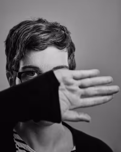 Portrait of Doro Ottermann taken at beyond tellerrand in Düsseldorf 2019 by Norman Posselt