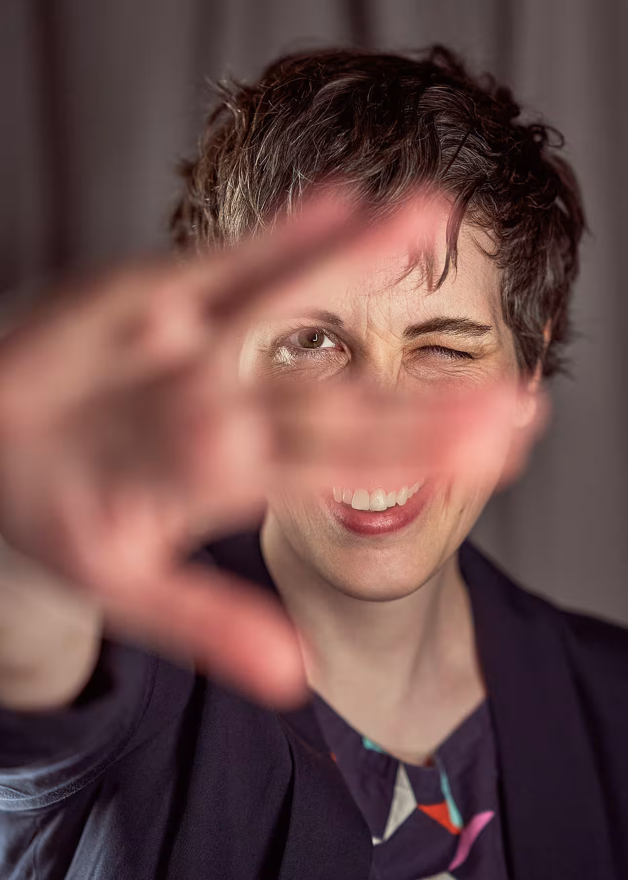 Portrait of Doro Ottermann taken at beyond tellerrand in Hamburg 2022 by Norman Posselt